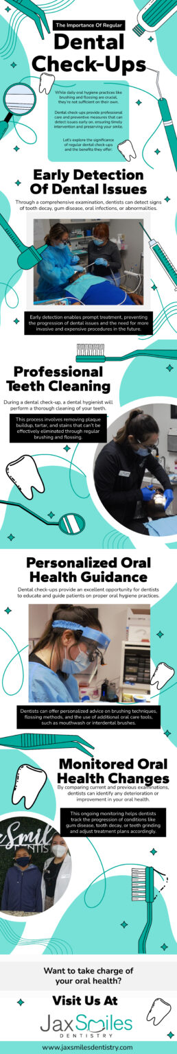 The Importance Of Regular Dental Check Ups Infographic Jax Smiles